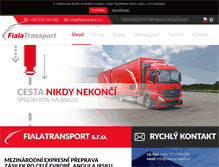 Tablet Screenshot of fialatransport.cz